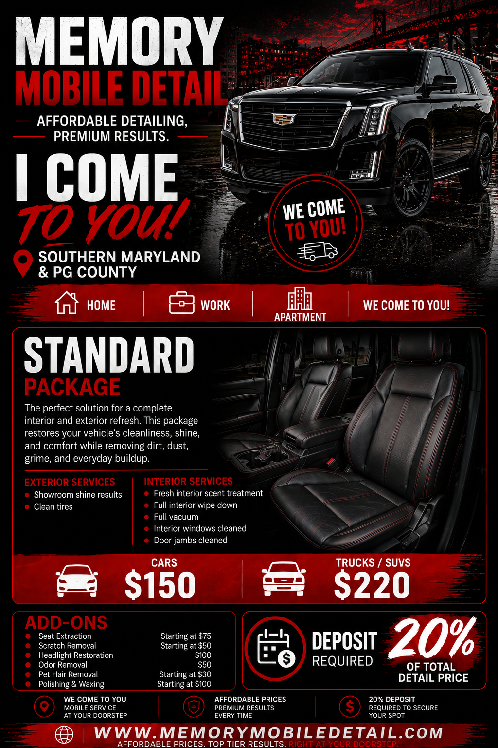 Standard Interior & Exterior Package